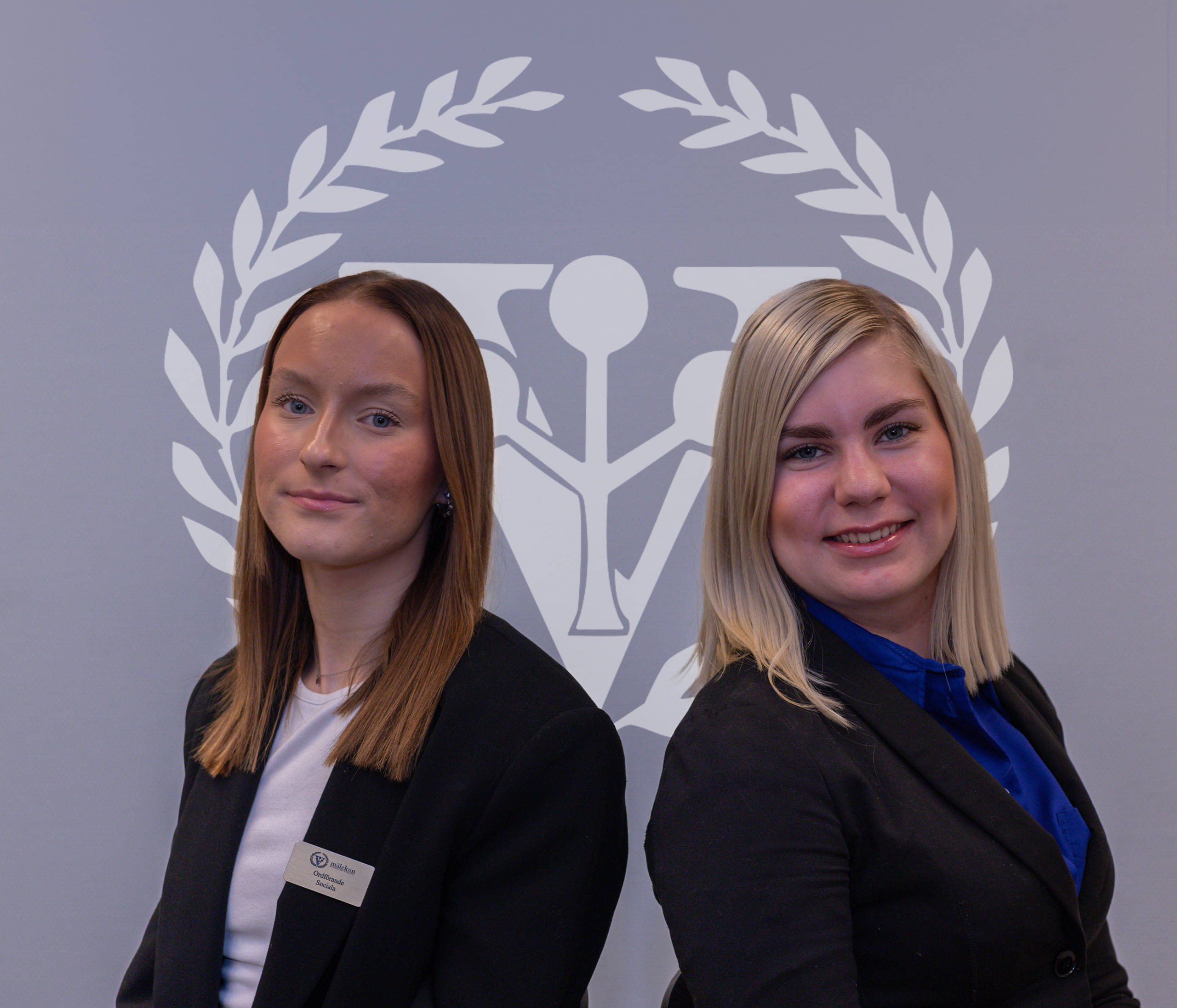 Nicole, Chairperson of the Social committee, and Jennifer, Vice Chairperson of the Social committee, of Mälekon.